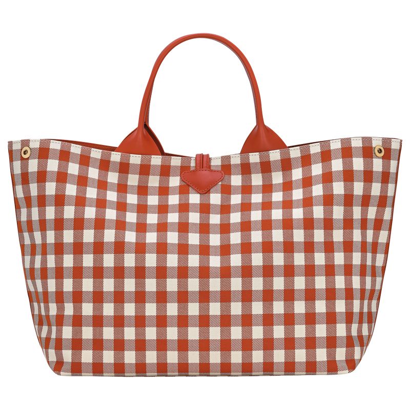 Women Longchamp Le Roseau L Handbag Orange | Philippines-063YSGJVC