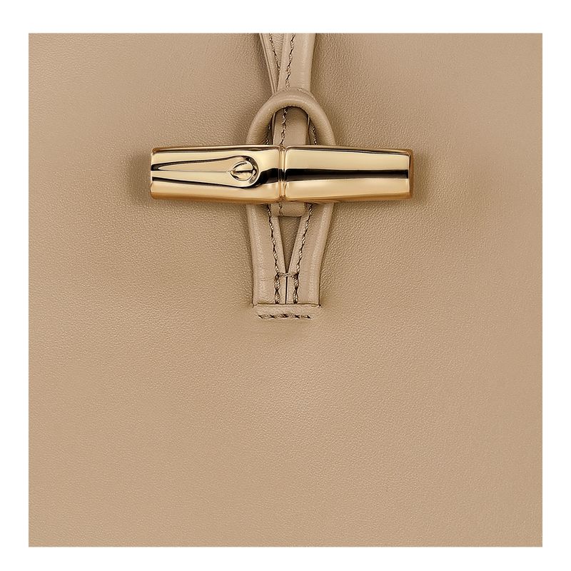Women Longchamp Le Roseau M Hobo Bag Beige | Philippines-950CBZEHA