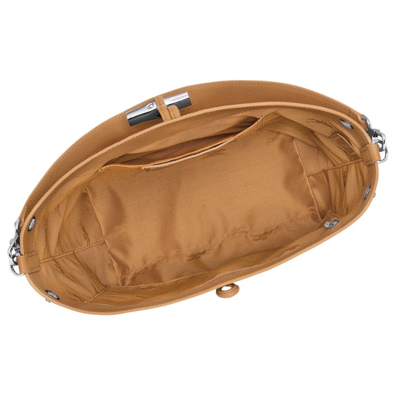 Women Longchamp Le Roseau M Shoulder Bag Shoulder Bag Brown | Philippines-219BJTKSZ