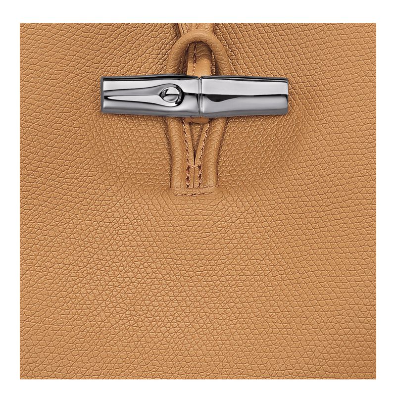 Women Longchamp Le Roseau M Shoulder Bag Shoulder Bag Brown | Philippines-219BJTKSZ