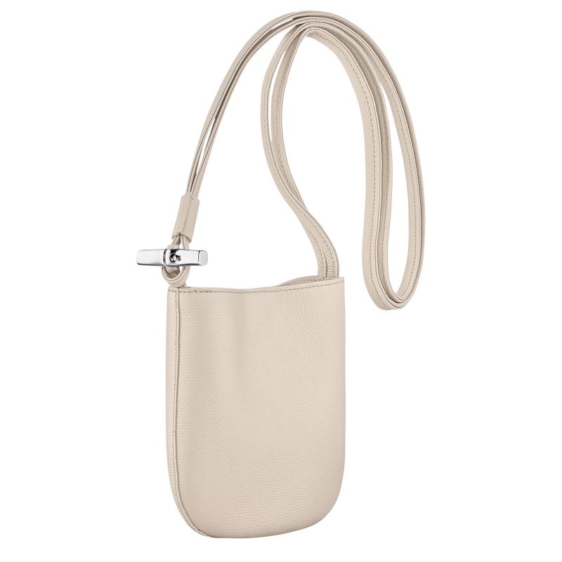 Women Longchamp Le Roseau S Crossbody Bag Beige | Philippines-804TVNSED