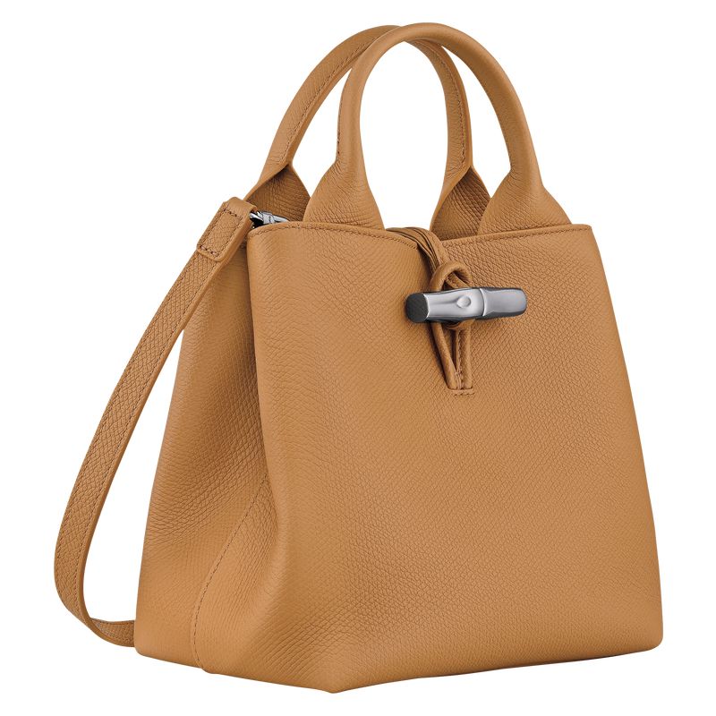Women Longchamp Le Roseau S Handbag Brown | Philippines-967WXVZEO