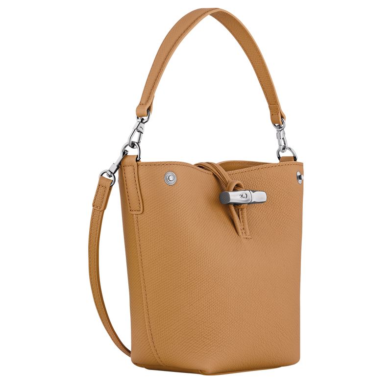 Women Longchamp Le Roseau Xs Bucket Bag Brown | Philippines-027PDILRW