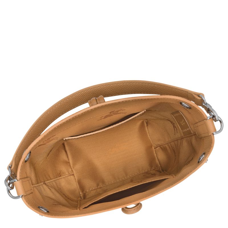 Women Longchamp Le Roseau Xs Bucket Bag Brown | Philippines-027PDILRW