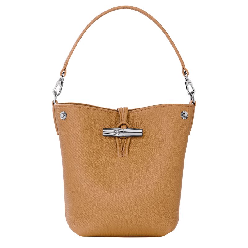 Women Longchamp Le Roseau Xs Bucket Bag Brown | Philippines-027PDILRW