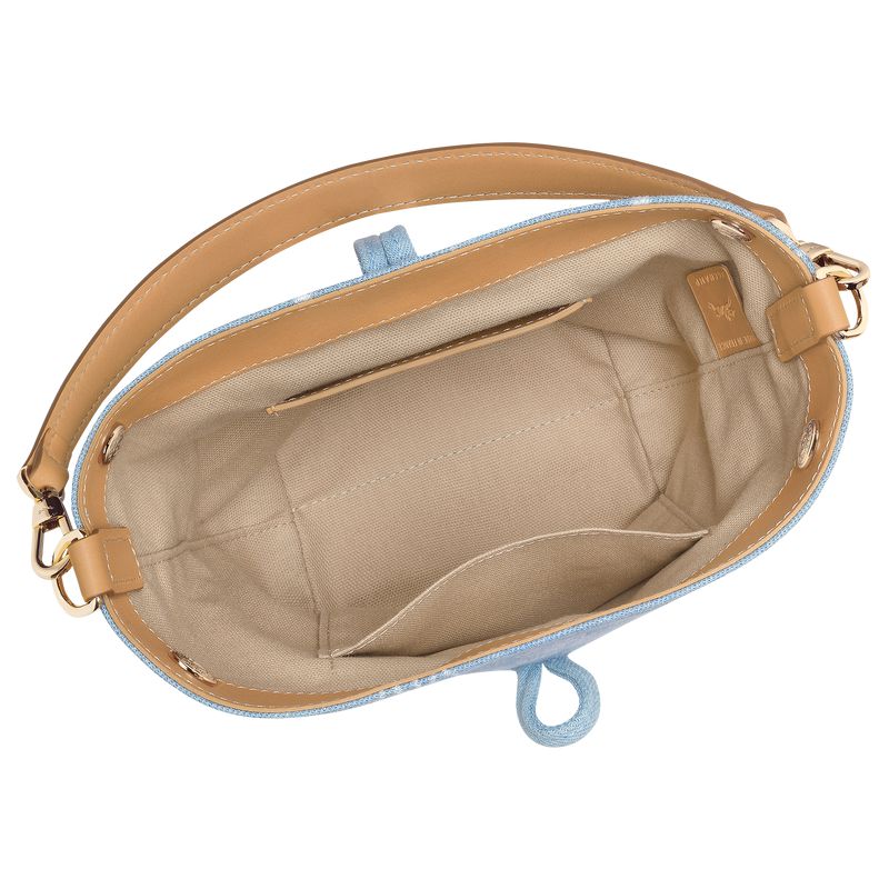 Women Longchamp Le Roseau Xs Bucket Bag Blue | Philippines-612CSHEFO