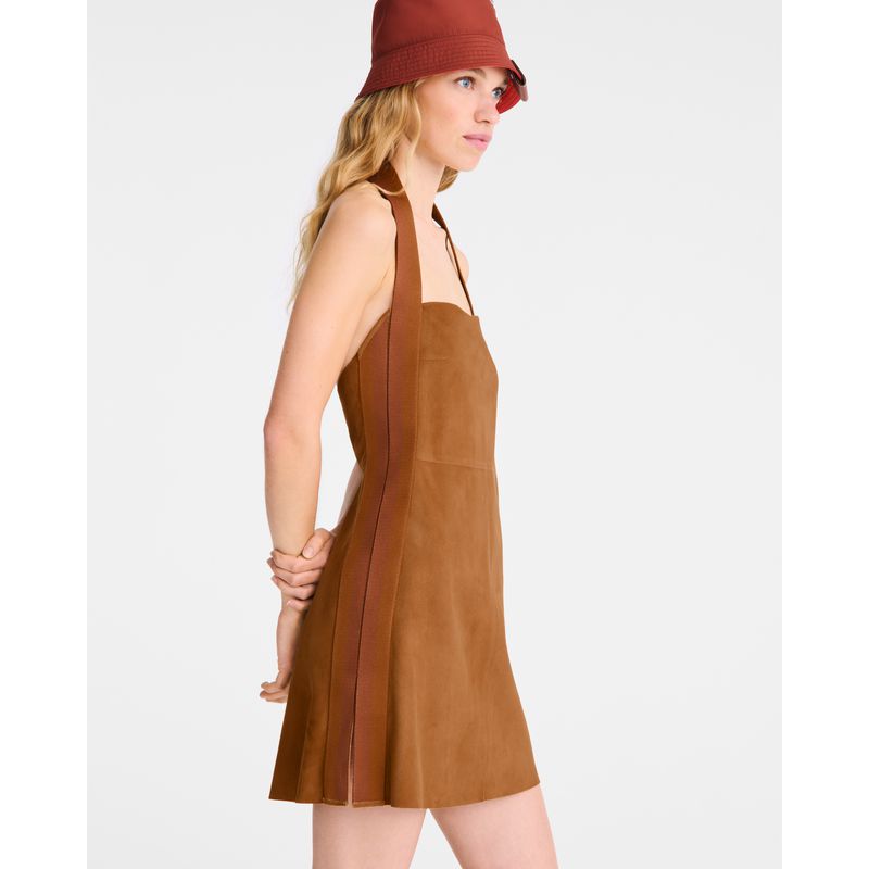 Women Longchamp Leather Dress Brown | Philippines-794TOWHAG