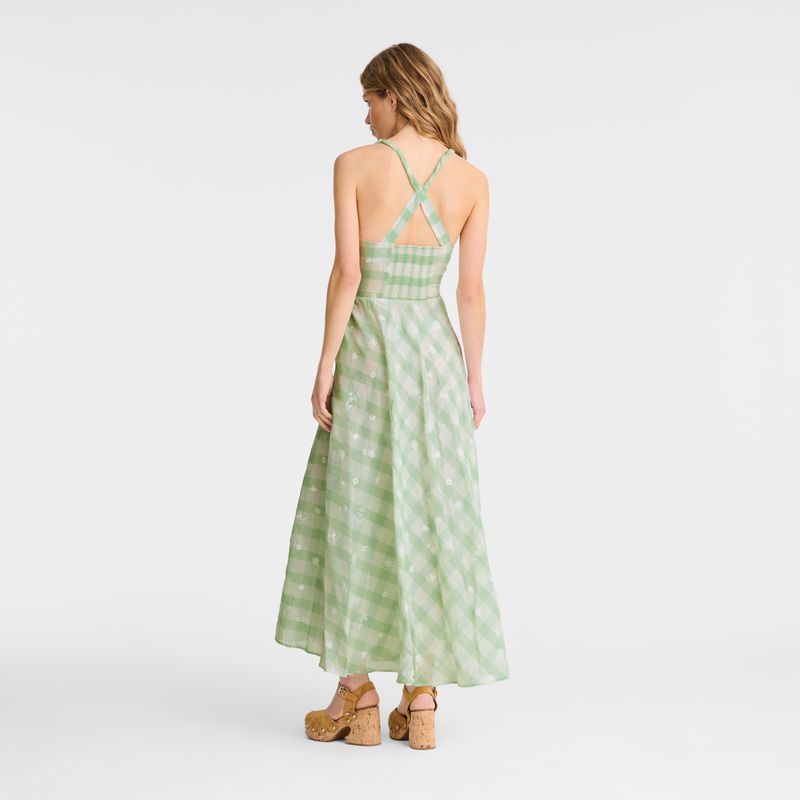 Women Longchamp Long Dress Light Turquoise Green | Philippines-290OSGJYZ
