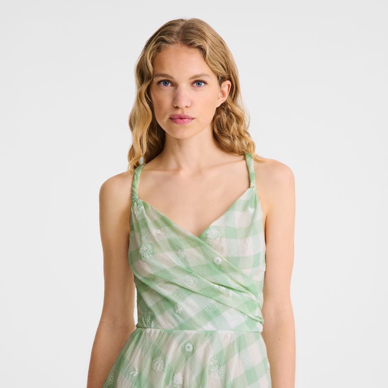 Women Longchamp Long Dress Light Turquoise Green | Philippines-290OSGJYZ