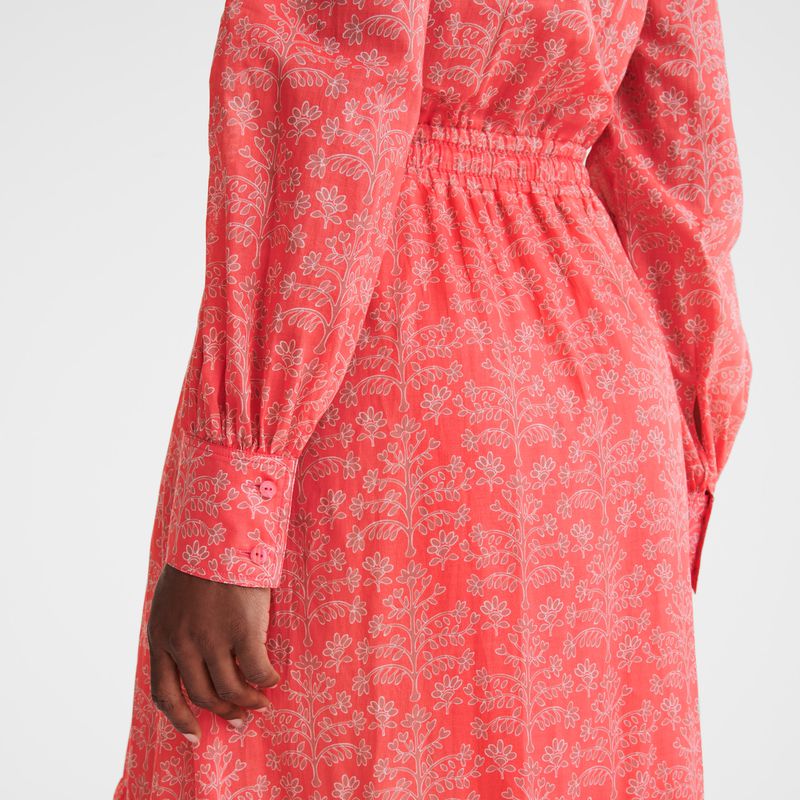 Women Longchamp Long Dress Pink | Philippines-678HVWYCR