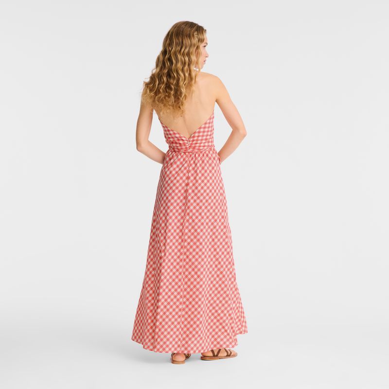 Women Longchamp Long Dress Pink | Philippines-106CDIYNV