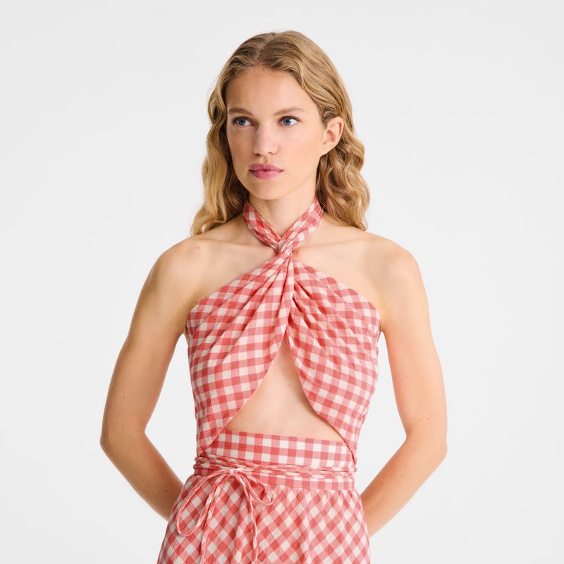 Women Longchamp Long Dress Pink | Philippines-106CDIYNV