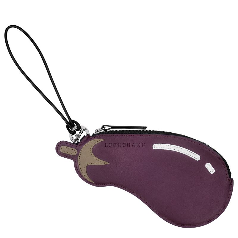 Women Longchamp Longcharm Clutch Dark Purple | Philippines-689QPNOZD