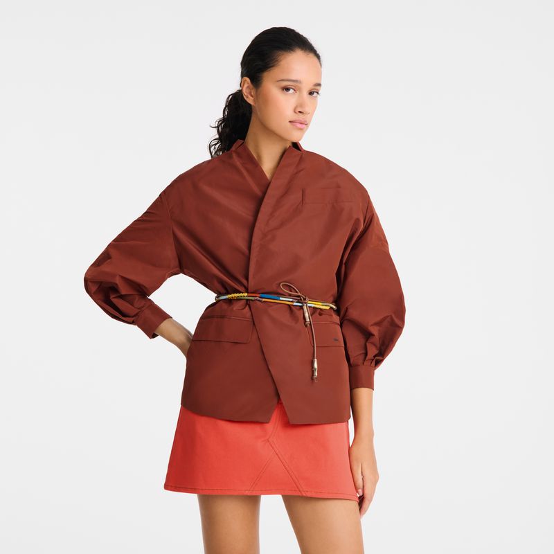 Women Longchamp Longfriend Belt Brown | Philippines-329TISOGX
