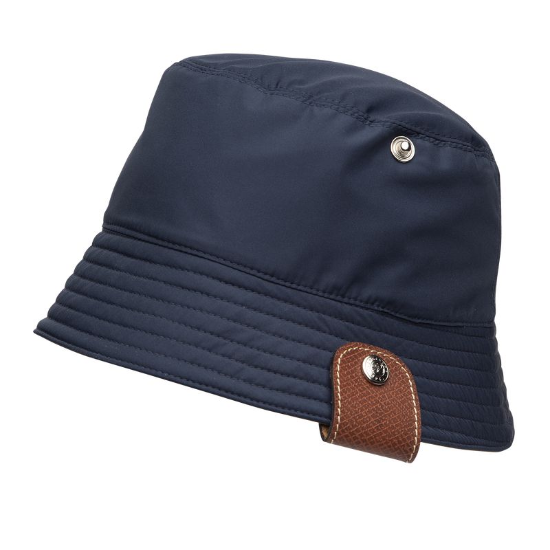 Women Longchamp Reversible Bucket Hat Navy | Philippines-849KNVTJC