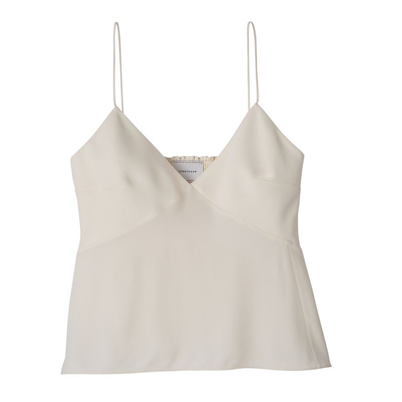 Women Longchamp Thin Strap Top Cream | Philippines-467BQWLIX
