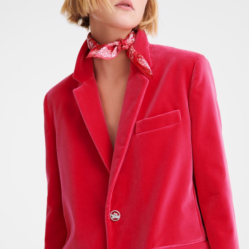 Women Longchamp Velvet Jacket Pink | Philippines-073SDWMTJ