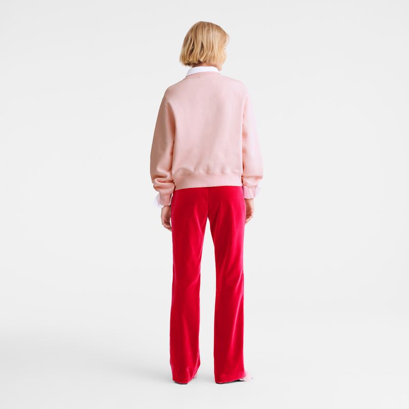 Women Longchamp Velvet Pants Pink | Philippines-527FJKCZT