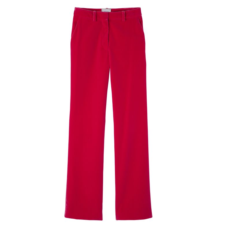 Women Longchamp Velvet Pants Pink | Philippines-527FJKCZT