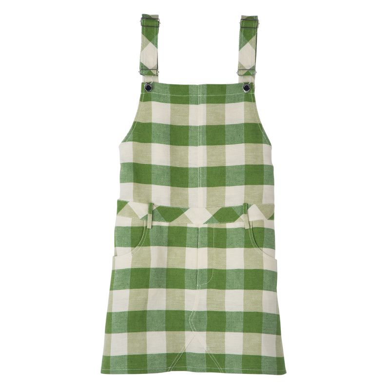 Women Longchamp Vichy Jacquard Dress Green | Philippines-213CZITAW
