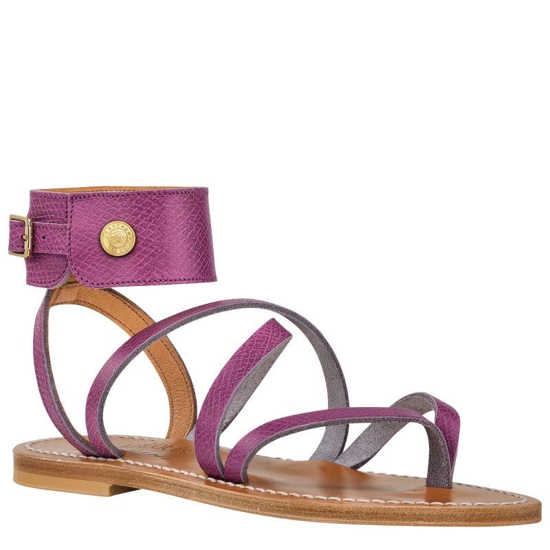 Women Longchamp X K.Jacques Sandals Purple | Philippines-458ROXDQP