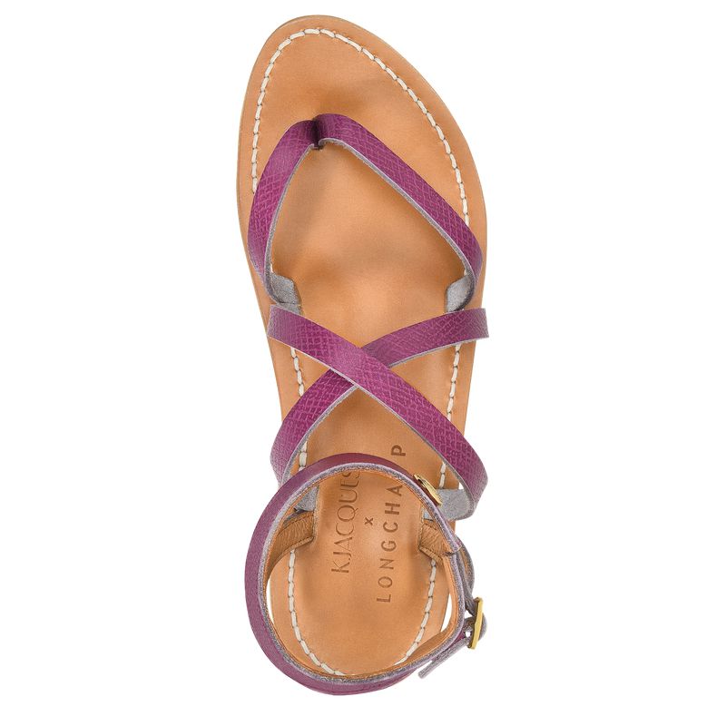 Women Longchamp X K.Jacques Sandals Purple | Philippines-458ROXDQP