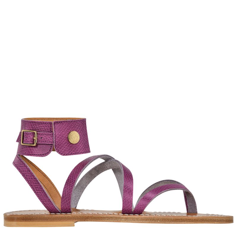 Women Longchamp X K.Jacques Sandals Purple | Philippines-458ROXDQP