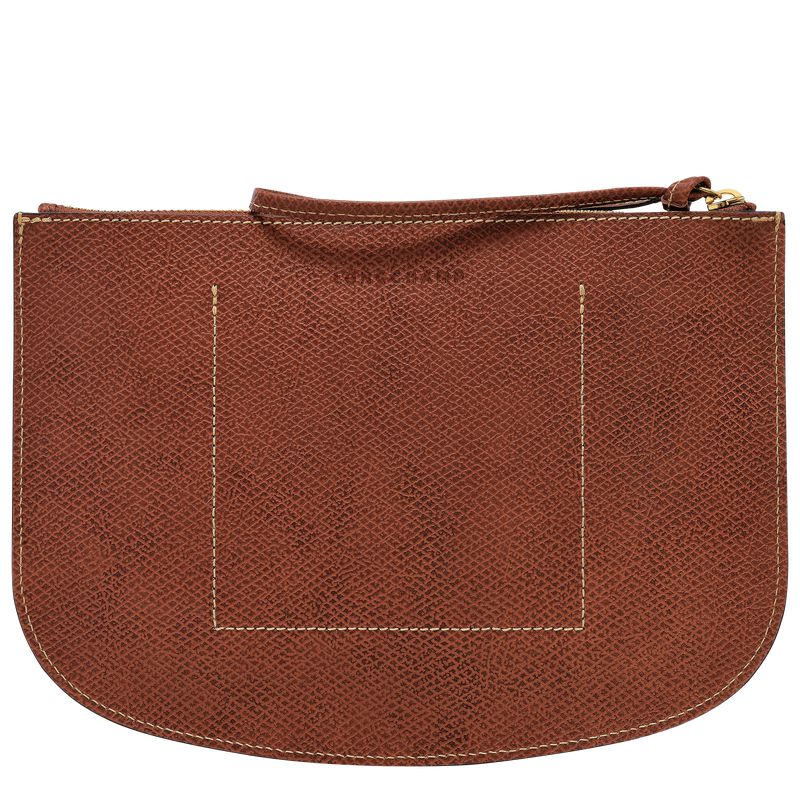 Women Longchamp Épure Pouch Brown | Philippines-281CIHPJL