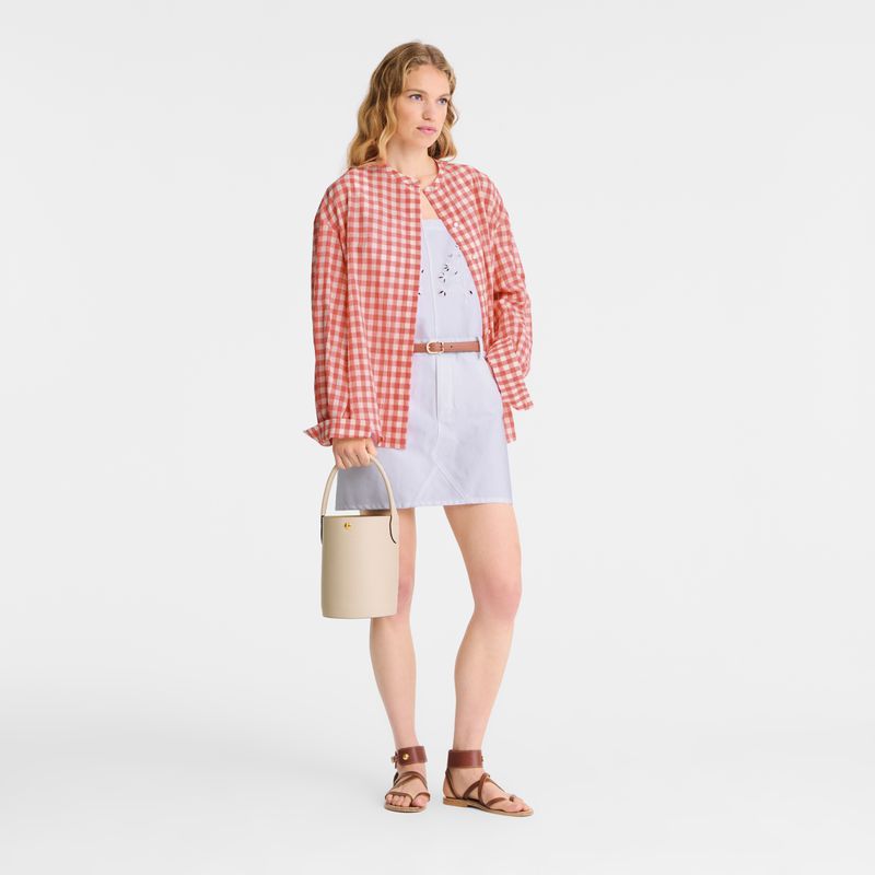 Women Longchamp Épure S Bucket Bag Beige | Philippines-852SWZRHM