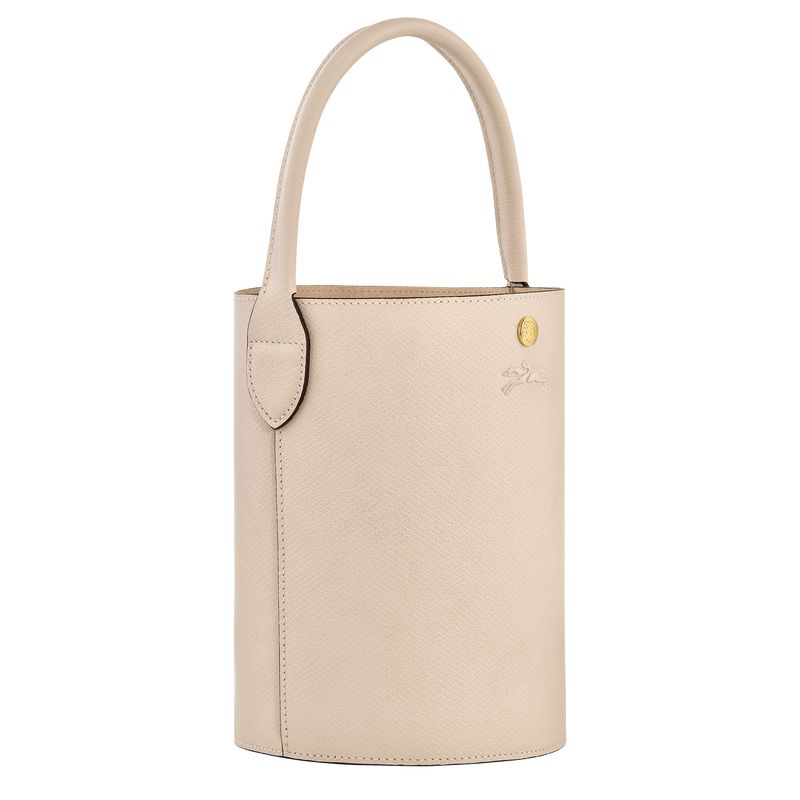 Women Longchamp Épure S Bucket Bag Beige | Philippines-852SWZRHM