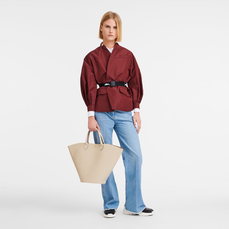 Women Longchamp Épure Xl Tote Bag Beige | Philippines-359MEWSFB